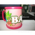 custom 3d soft pvc mug cup
